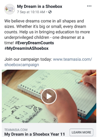 My Dream In A Shoebox Social Media Kit - My Dream in a Shoebox